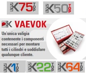 Kit valigia cilindro TOP modulare EvoK SECUREMME